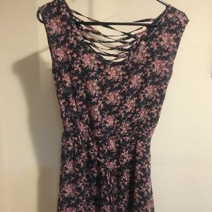 Flower mini-dress